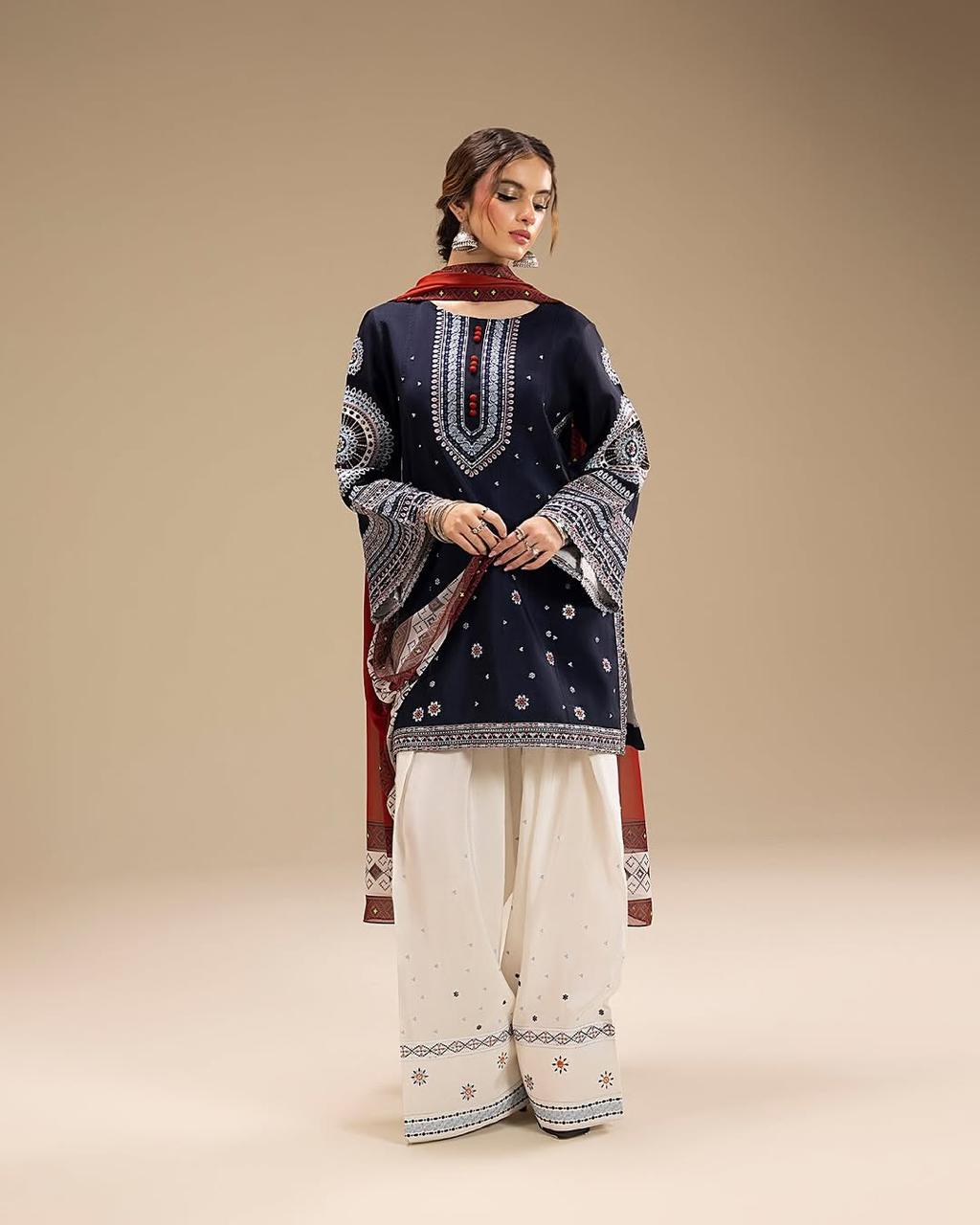 RANGRAIZ Embroidered 3PC Set for Elegant Style