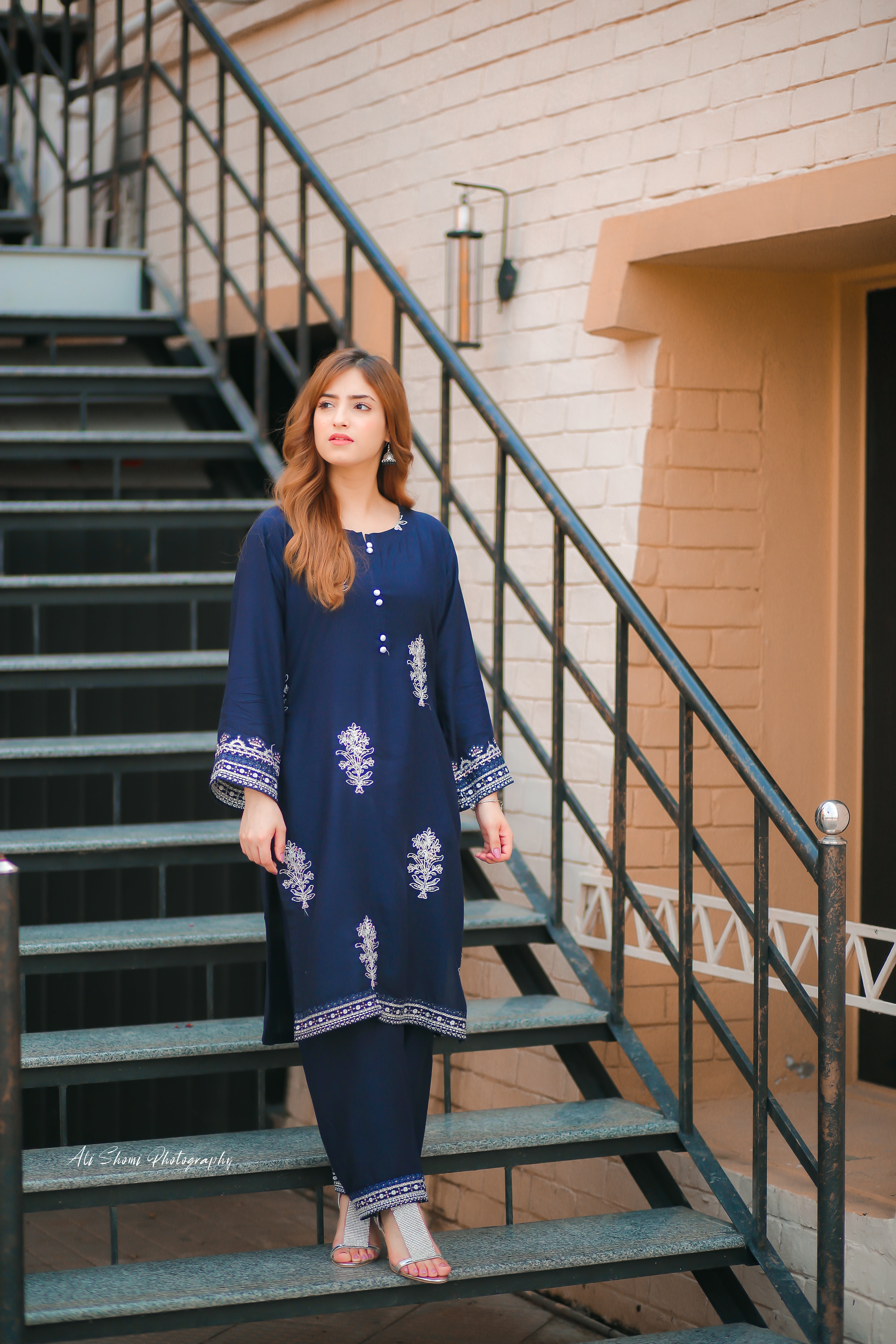 Neelam Embroidered Two Piece Set for Elegance and Style
