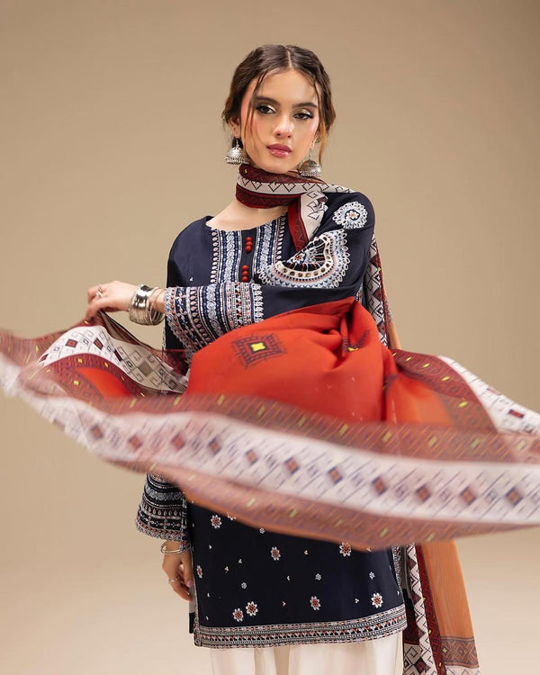 RANGRAIZ Embroidered 3PC Set for Elegant Style