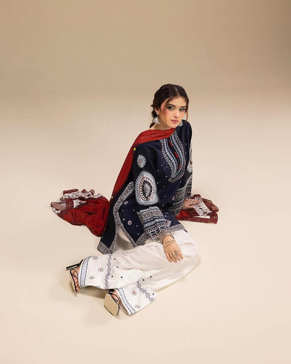 RANGRAIZ Embroidered 3PC Set for Elegant Style