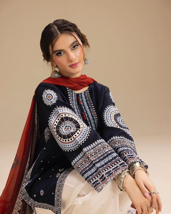 RANGRAIZ Embroidered 3PC Set for Elegant Style