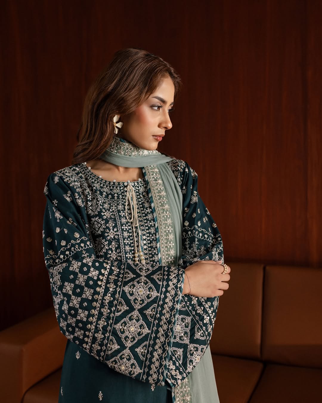 Adaab Embroidered 3 Piece Set - Elegant and Stylish Outfit for Every Occasion
