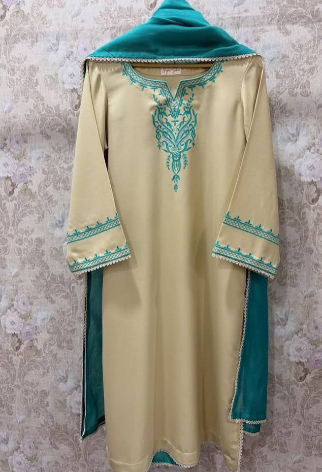 Decent Skin Embroidered 2Pc - Stylish Embroidered Skin Outfit