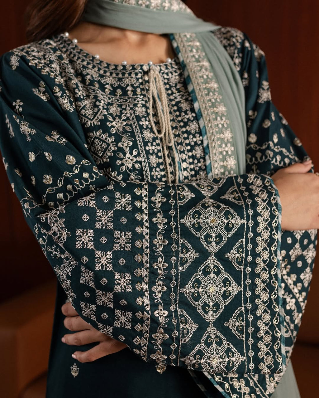 Adaab Embroidered 3 Piece Set - Elegant and Stylish Outfit for Every Occasion