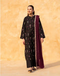 Black Aura Embroidered Set - Stylish 2Pc Ensemble